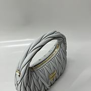 Okify Miumiu Wander Matelasse Nappa Leather Hobo Bag Gray - 6