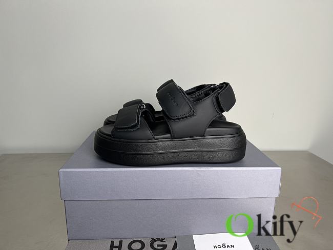 Okify Hogan Black Sandals 6cm EU35-40  - 1