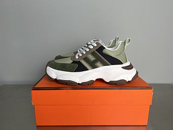 Okify Hermes Sneakers For Men In Green EU38-45 22986