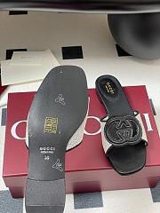 Okify Gucci Canvas Slides In Black 1cm EU35-42 - 5