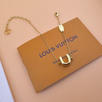 Okify Louis Vuitton Letter U LV & Me Gold Bracelet M67178