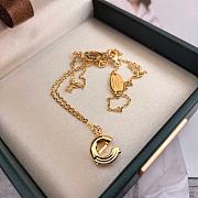 Okify Louis Vuitton Letter G LV & Me Gold Necklace M61062 - 3