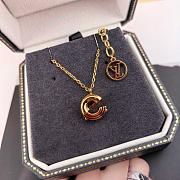 Okify Louis Vuitton Letter G LV & Me Gold Necklace M61062 - 1