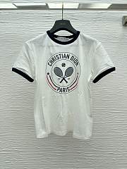 Okify Dior Tennis White T-shirt  - 1