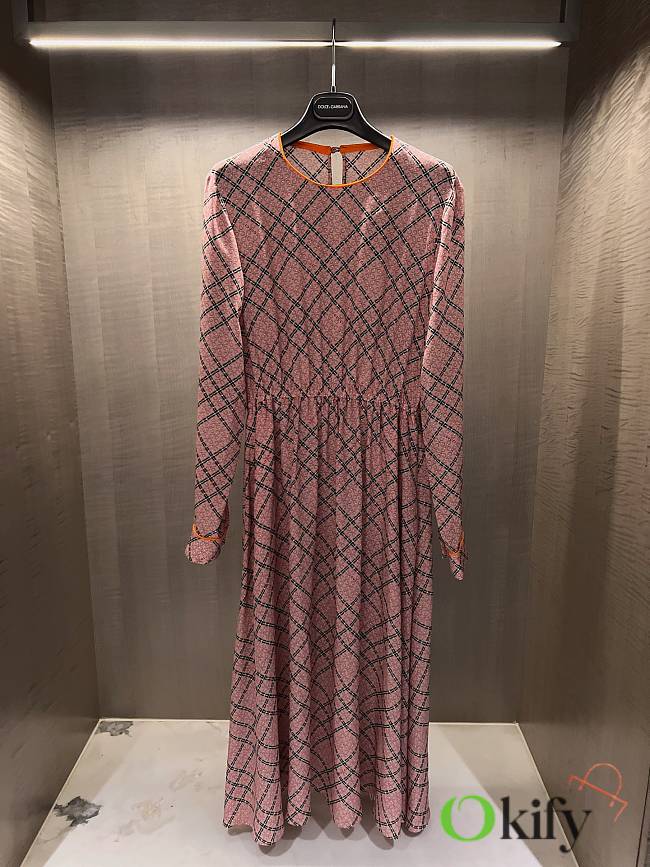 Okify Gucci Pink Long Dress S-XL  - 1