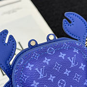 Okify Louis Vuitton Crab Bag Charm In Dark Blue  - 5