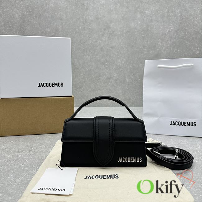 Okify Jacquemus Small Bambino Bag In Black With Silver Hardware 18x6x7cm - 1
