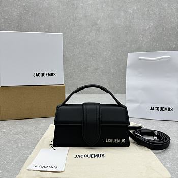 Okify Jacquemus Small Bambino Bag In Black With Silver Hardware 18x6x7cm