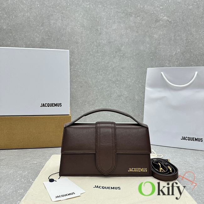 Okify Jacquemus Bambino Bag In Dark Brown 24x13x7cm - 1