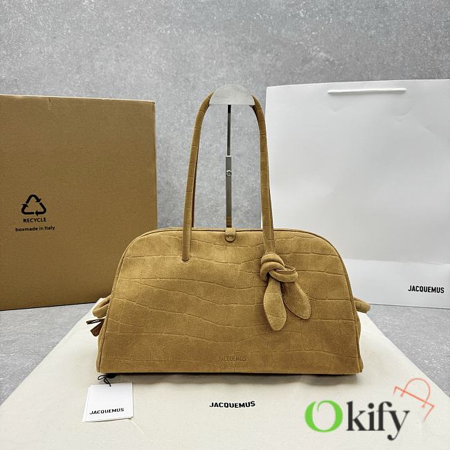 Okify Jacquemus Le Turismo Medium Bag In Matte Brown 39x17x23cm - 1