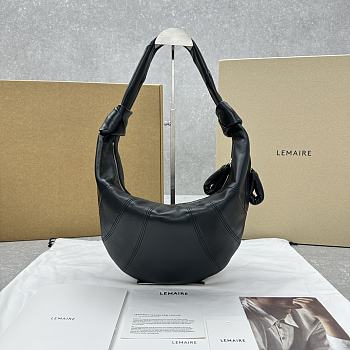 Okify Lemaire Fortune Croissant Bag In Black 36x24x42cm 