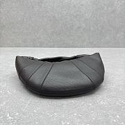 Okify Lemaire Small Fortune Croissant Bag In Dark Brown 30x18x23x6cm  - 4