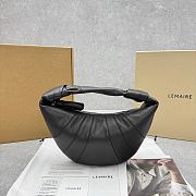 Okify Lemaire Small Fortune Croissant Bag In Dark Brown 30x18x23x6cm  - 1