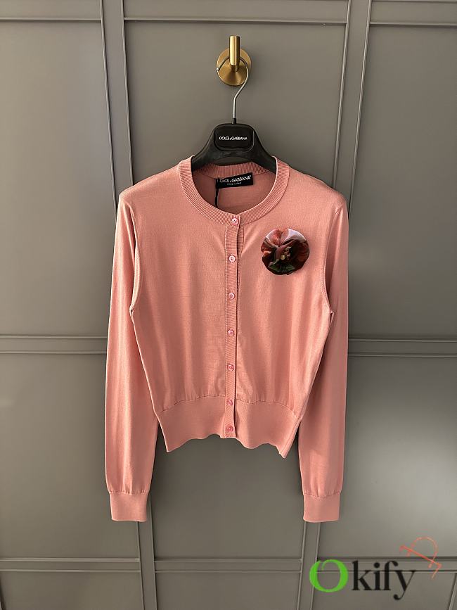 Okify Dolce & Gabbana Pink Cardigan S-XL  - 1