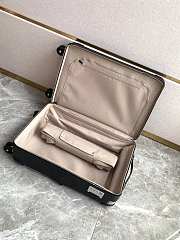 Okify Hermes RMS Suitcase With Pockets In Black 33x55x20cm 23035 - 4