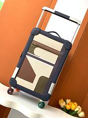 Okify Hermes RMS Dark Blue Suitcase 33x55x20cm 23039 - 3