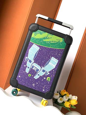 Okify Hermes RMS Black Galaxy Suitcase 33x55x20cm 23041
