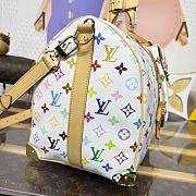 Okify Louis Vuitton x TM Keepall Bandoulière 45 Bag In White M13742 45x20x27cm - 5