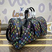 Okify Louis Vuitton x TM Keepall Bandoulière 50 Bag In Black M13745 50x29x23cm - 4