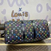 Okify Louis Vuitton x TM Keepall Bandoulière 50 Bag In Black M13745 50x29x23cm - 3