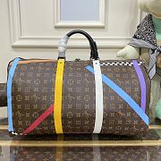 Okify Louis Vuitton Keepall Bag With Multiple Color Silkscreen Bag M55819 50x23x29cm  - 2