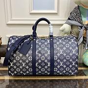 Okify Louis Vuitton Keepall Bandoulière 45 Bag In Dark Blue M22923 45x27x20cm - 1