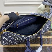 Okify Louis Vuitton Keepall Bandoulière 45 Bag In Dark Blue M22923 45x27x20cm - 5