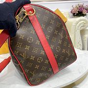Okify Louis Vuitton Keepall Bandoulière 50 Bag With Red Strap M44740 50x21x28cm - 4