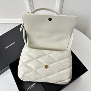Okify YSL LE 57 Quilted Underarm Bag In White 24x18x5.5cm - 5