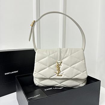 Okify YSL LE 57 Quilted Underarm Bag In White 24x18x5.5cm