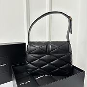 Okify YSL LE 57 Quilted Underarm Bag In Black 24x18x5.5cm - 4