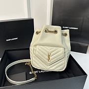 Okify YSL Joe Backpack In White 19x13x13cm - 1