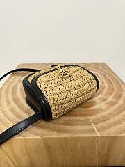 Okify YSL Kaia Raffia Bag 18x15.5x5.5cm - 6