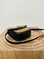 Okify YSL Kaia Raffia Bag 18x15.5x5.5cm - 5