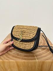 Okify YSL Kaia Raffia Bag 18x15.5x5.5cm - 2