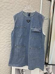 Okify Prada Denim Tank Top Dress S-XL  - 1