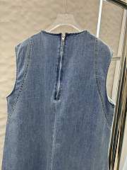 Okify Prada Denim Tank Top Dress S-XL  - 4