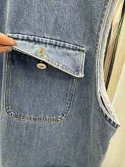 Okify Prada Denim Tank Top Dress S-XL  - 3