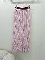 Okify Gucci Pink Striped Pants SML  - 1