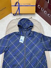 Okify Burberry Plaid Blue Jacket S-XL  - 5
