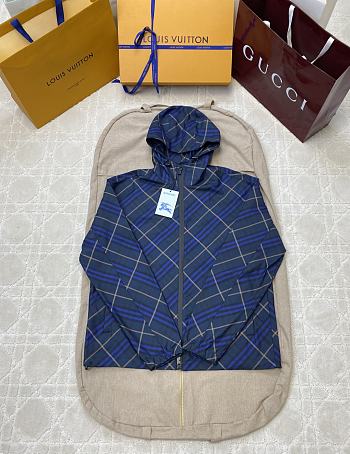 Okify Burberry Plaid Blue Jacket S-XL 
