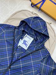Okify Burberry Plaid Blue Jacket S-XL  - 3