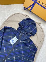 Okify Burberry Plaid Blue Jacket S-XL  - 2