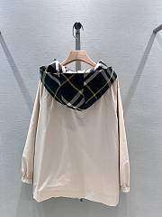Okify Burberry Beige Hooded Windbreaker Jacket S-2XL  - 6