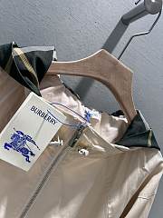 Okify Burberry Beige Hooded Windbreaker Jacket S-2XL  - 3