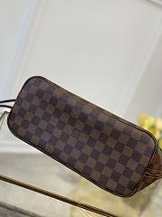 Okify Louis Vuitton Neverfull Damier Bag With Inner Red N41359 29x21x12cm  - 5