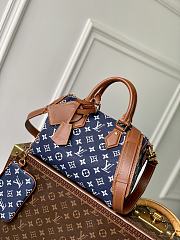 Okify Louis Vuitton Speedy 25 Bag In Dark Blue M24443 25x15x15cm  - 1