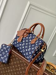Okify Louis Vuitton Speedy 25 Bag In Dark Blue M24443 25x15x15cm  - 5