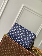 Okify Louis Vuitton Speedy 25 Bag In Dark Blue M24443 25x15x15cm  - 4