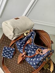 Okify Louis Vuitton Speedy 25 Bag In Dark Blue M24443 25x15x15cm  - 2